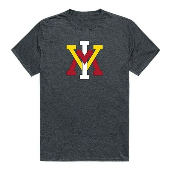 W Republic 519-399-E9C-01 Virginia Military Institute Men Cinder T-Shirt, Heather Charcoal - Small