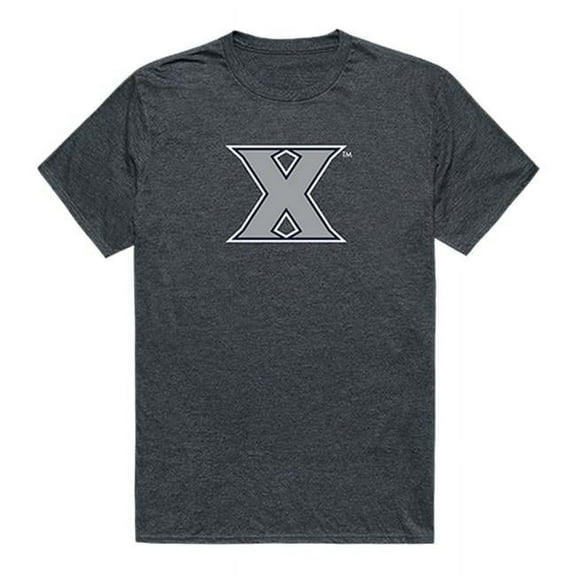W Republic 519-417-E9C-03 Xavier University Men Cinder T-Shirt, Heather Charcoal - Large