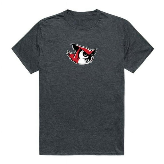 W Republic 519-453-HCH-02 NCAA Keene St College Owls Cinder T-Shirt, Heather Charcoal - Medium