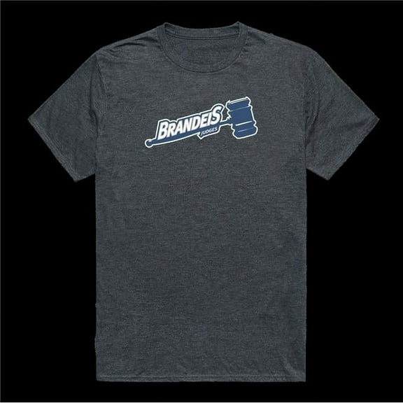 W Republic 519-619-HCH-03 Brandeis University Judges Cinder College T-Shirt, Heather Charcoal - Large