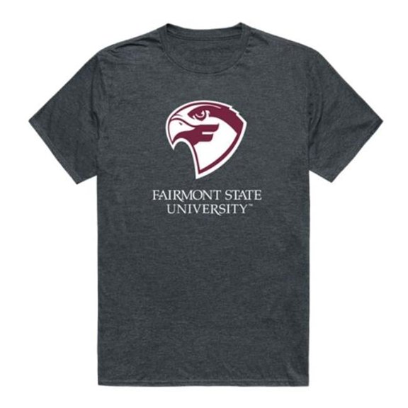 W Republic 519-686-HCH-03 Fairmont State University Falcons Cinder College T-Shirt, Heather Charcoal - Large