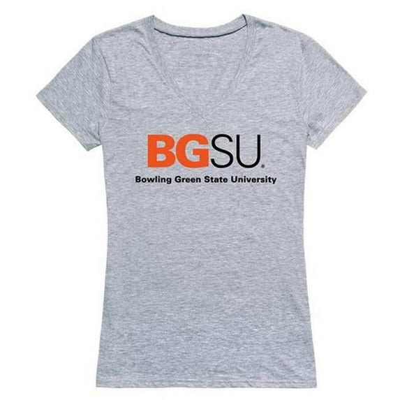 W Republic 520-269-H08-01 Bowling Green State University Women Seal T-Shirt, Heather Grey - Small