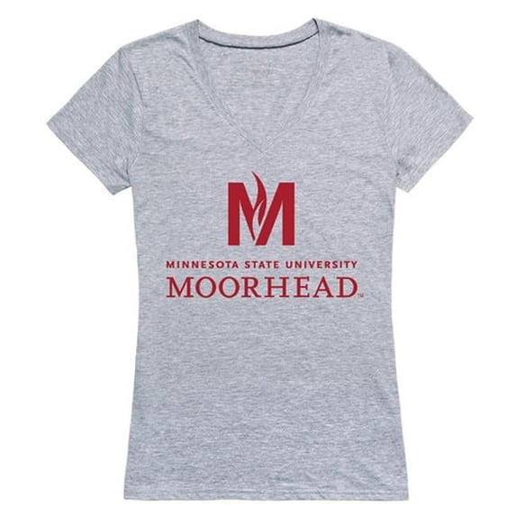 W Republic 520-343-H08-04 Minnesota State University Mankato Seal T-Shirt for Women, Heather Grey - Extra Large
