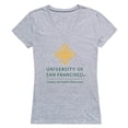 thumbnail image 1 of W Republic 520-377-H08-05 University of San Francisco Seal T-Shirt for Women, Heather Grey - 2XL, 1 of 1