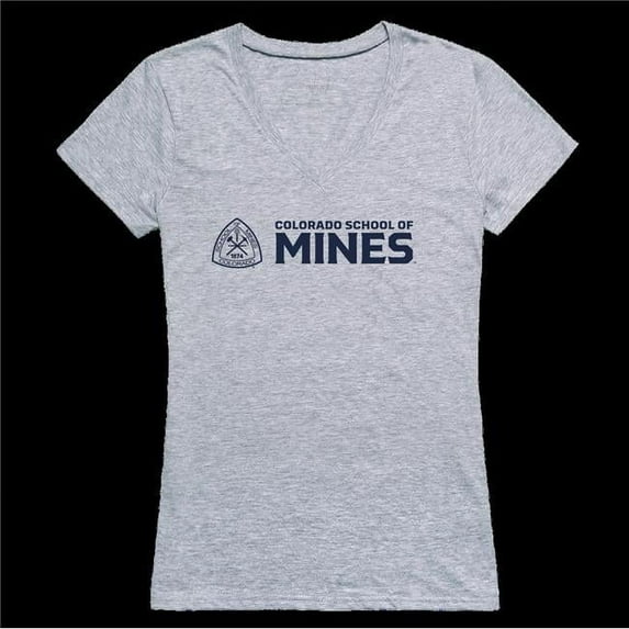 W Republic 520-422-HG2-01 Colorado State University School of Mines Orediggers Women Seal T-Shirt, Heather Grey - Small