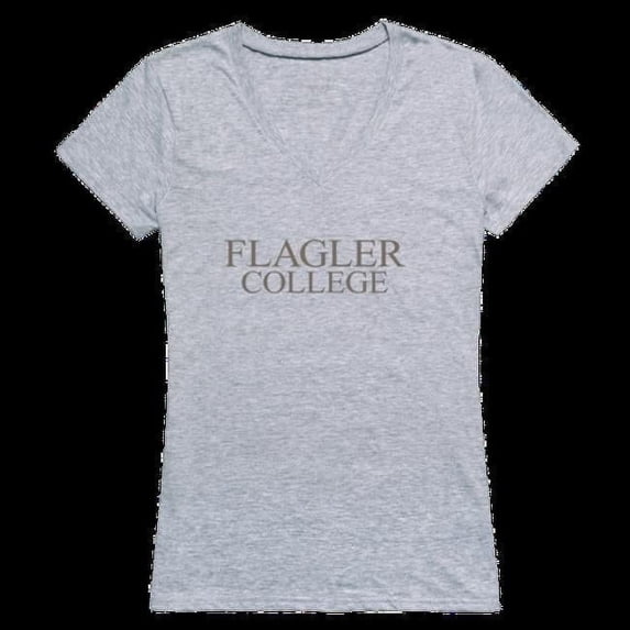 W Republic 520-466-HGY-05 Flagler College Saints Womens Seal T-Shirt, Heather Grey - 2XL