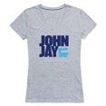 thumbnail image 1 of W Republic 520-656-HGY-02 John Jay College Bloodhounds Women Seal T-Shirt, Heather Grey - Medium, 1 of 1