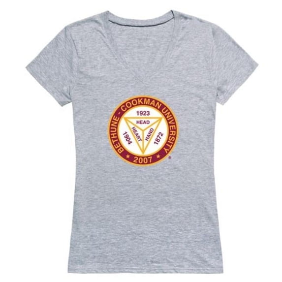 W Republic 520-692-HGY-03 Bethune-Cookman University Wildcats Women Seal T-Shirt, Heather Grey - Large