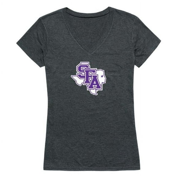 W Republic 521-238-HCH-04 Stephen F. Austin State University Women Cinder T-Shirt, Heather Charcoal - Extra Large