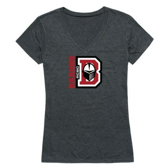W Republic 521-668-HCH-05 Rowan College at Burlington County Barons Women Cinder T-Shirt, Heather Charcoal - 2XL