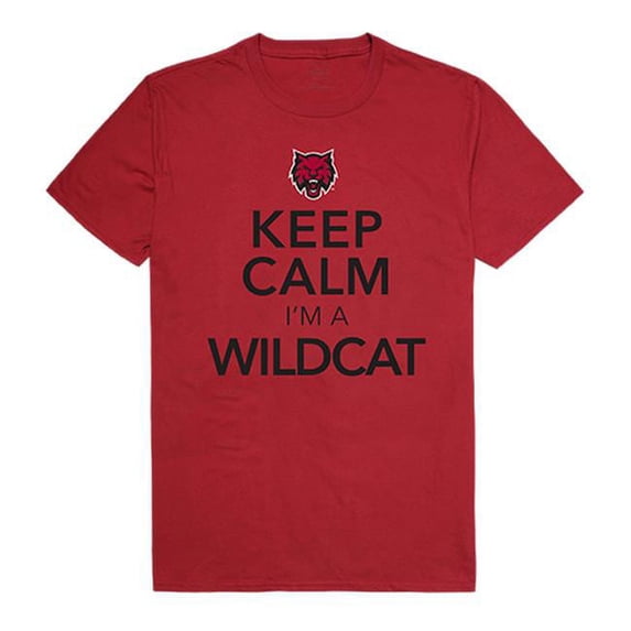 W Republic 523-213-339-01 Central Washington University Keep Calm T-Shirt, Cardinal 3 - Small