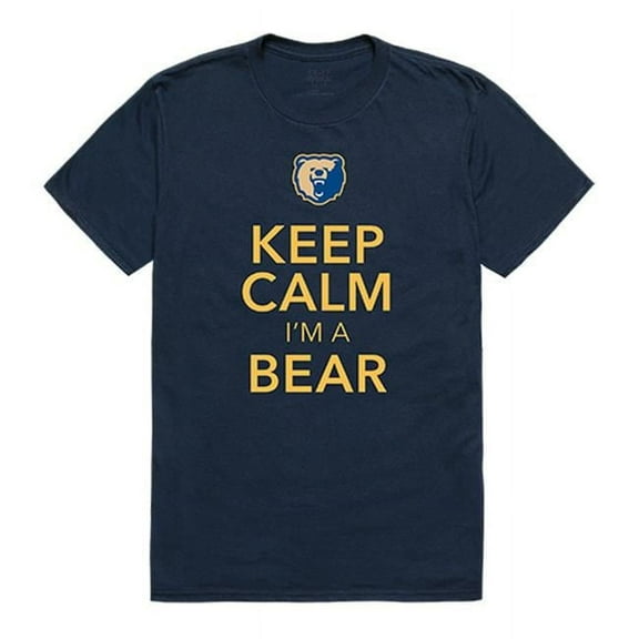 W Republic 523-224-BGT-04 Morgan State University Keep Calm T-Shirt, Navy 2 - Extra Large