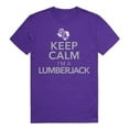 thumbnail image 1 of W Republic 523-238-PUR-01 Stephen F. Austin State University Men Keep Calm T-Shirt, Purple - Small, 1 of 1