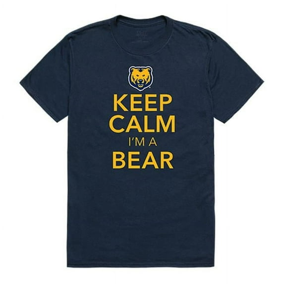 W Republic 523-244-BGT-02 University of Northern Colorado Keep Calm T-Shirt, Navy 2 - Medium