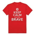 thumbnail image 1 of W Republic 523-270-R58-02 Bradley University Keep Calm Short Sleeve T-Shirt, Red - Medium, 1 of 1