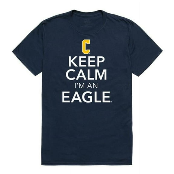 W Republic 523-286-BGT-04 Coppin State University Keep Calm Short Sleeve T-Shirt, Navy - Extra Large