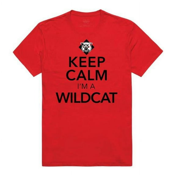 W Republic 523-288-R58-05 Davidson College Keep Calm Short Sleeve T-Shirt, Red - 2XL