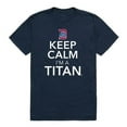 thumbnail image 1 of W Republic 523-290-BGT-01 University of Detroit Mercy Keep Calm Short Sleeve T-Shirt, Navy - Small, 1 of 1