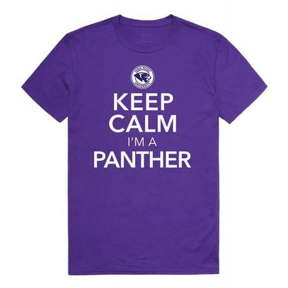 W Republic 523-311-328-02 High Point University Men Keep Calm T-Shirt, Purple - Medium