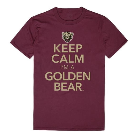 W Republic 523-321-327-01 Kutztown University Men Keep Calm T-Shirt, Maroon White - Small