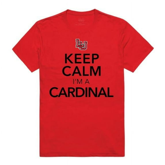 W Republic 523-326-R58-01 Lamar University Men Keep Calm T-Shirt, Red - Small