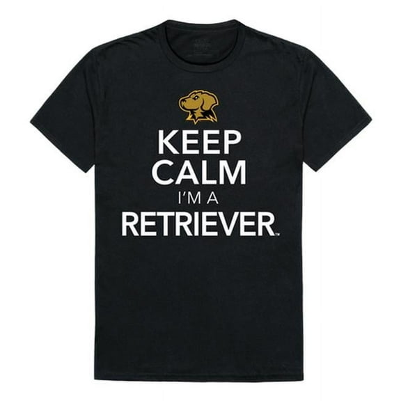 W Republic 523-336-E27-01 University of Maryland, Baltimore Men Keep Calm T-Shirt, Black & White - Small