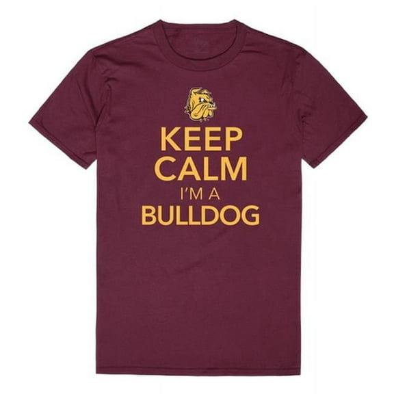 W Republic 523-344-327-01 University of Minnesota Duluth Men Keep Calm T-Shirt, Maroon White - Small