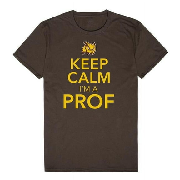 W Republic 523-371-313-05 Rowan University Men Keep Calm T-Shirt, Brown - 2XL