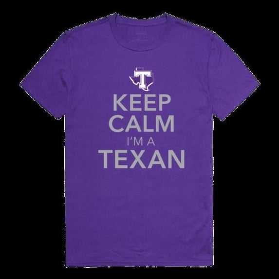 W Republic 523-389-PUR-05 Tarleton State University Texans Keep Calm T-Shirt, Purple - 2XL