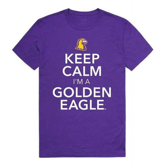 W Republic 523-391-328-01 Tennessee Tech University Men Keep Calm T-Shirt, Purple - Small