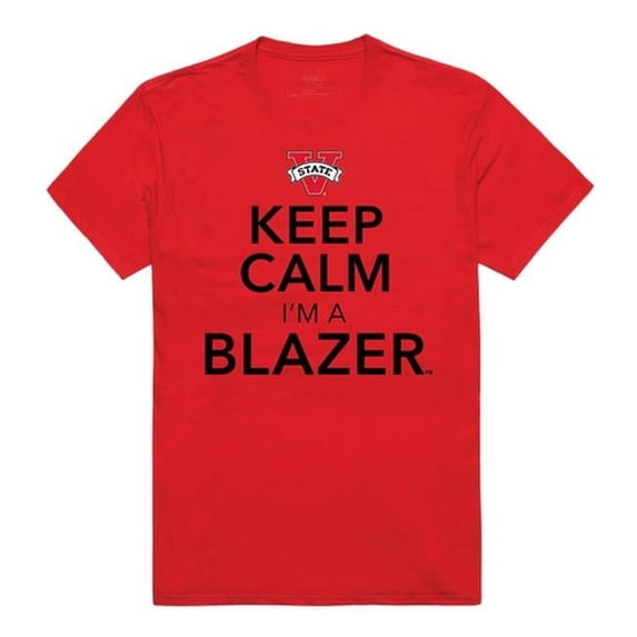 W Republic 523-398-R58-01 Valdosta State University Men Keep Calm T-Shirt, Red - Small