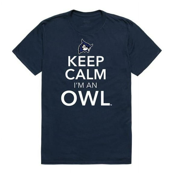 W Republic 523-407-BGT-05 Westfield State University Men Keep Calm T-Shirt, Navy - 2XL