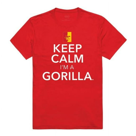 W Republic 523-427-R58-03 Pittsburg State University Men Keep Calm T-Shirt, Red - Large