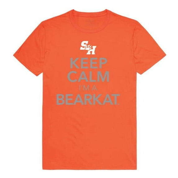 W Republic 523-441-ORN-01 Sam Houston State University Keep Calm T-Shirt, Orange & White - Small