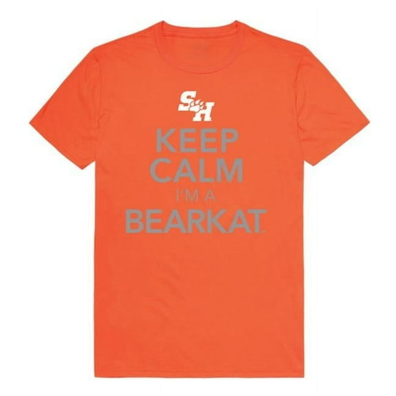 W Republic 523-441-ORN-04 Sam Houston State University Keep Calm T-Shirt, Orange & White - Extra Large
