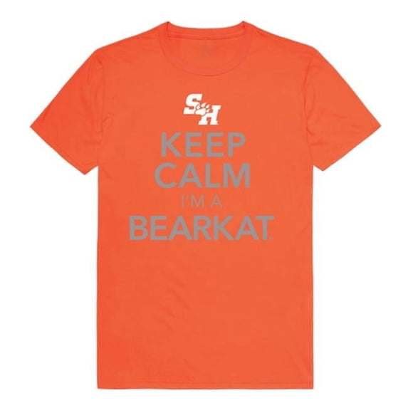 W Republic 523-441-ORN-04 Sam Houston State University Keep Calm T-Shirt, Orange & White - Extra Large