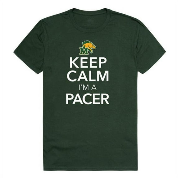 W Republic NCAA Marywood Pacers Keep Calm T-Shirt, Forest Green - Small
