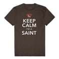 thumbnail image 1 of W Republic 523-460-BRN-03 NCAA St Lawrence Saints Keep Calm T-Shirt, Brown - Large, 1 of 1