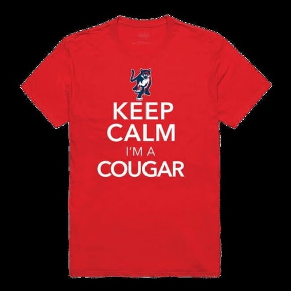 W Republic 523-464-RED-02 Columbus State University Cougars Keep Calm T-Shirt, Red - Medium