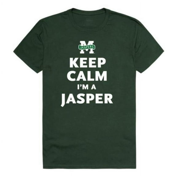 W Republic 523-535-FOR-05 Manhattan College Jaspers Keep Calm T-Shirt, Forest Green - 2XL