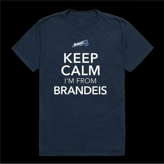 W Republic 523-619-NVY-04 Brandeis University Judges Keep Calm T-Shirt, Navy - Extra Large