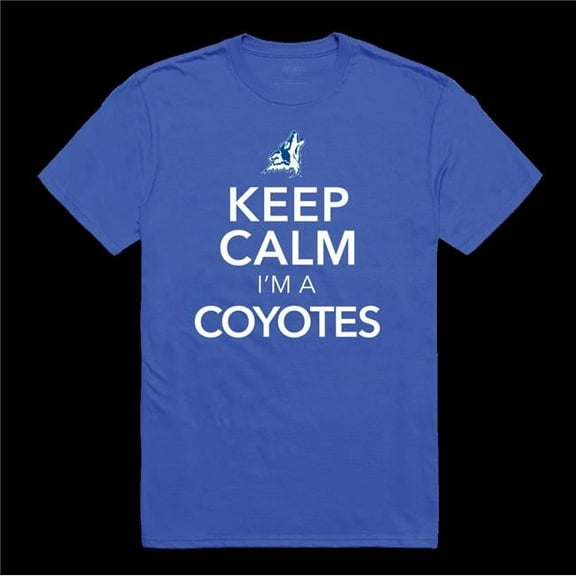 W Republic 523-672-RYL-03 College of Southern Nevada Coyotes Keep Calm T-Shirt, Royal - Large