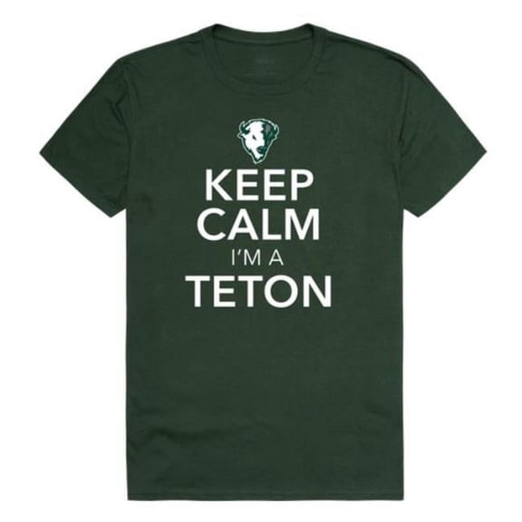 W Republic 523-684-FOR-05 Williston State College Tetons Keep Calm T-Shirt, Forest Green - 2XL