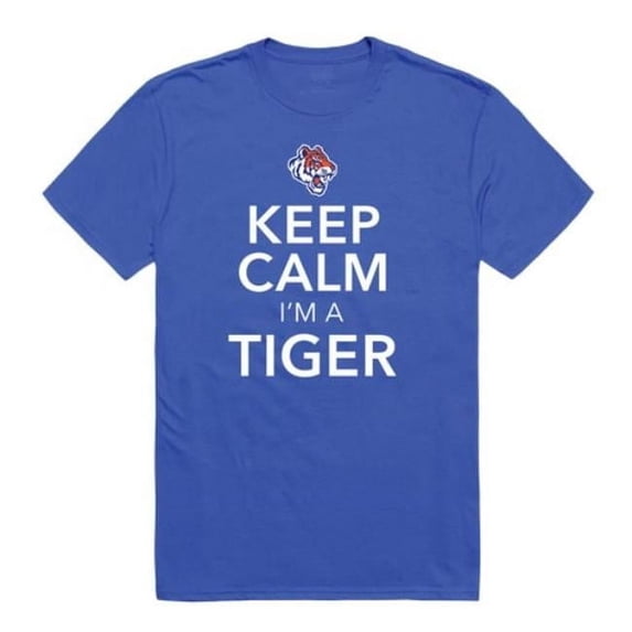 W Republic 523-697-RYL-02 Savannah State University Tigers Keep Calm T-Shirt, Royal - Medium