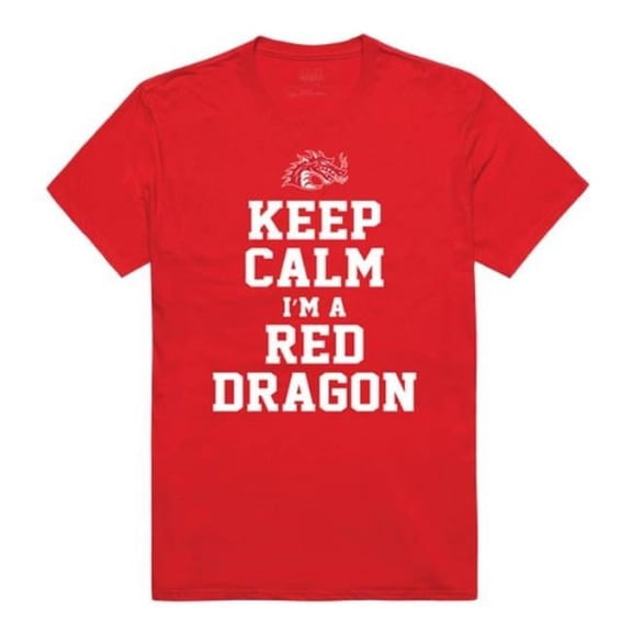 W Republic 523-712-RED-02 State University of New York at Geneseo Cortland Red Dragons Keep Calm T-Shirt, Red - Medium