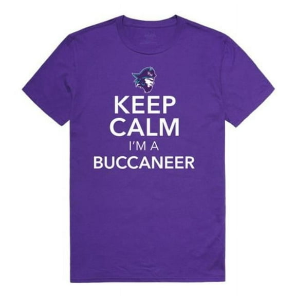 W Republic 523-717-PUR-05 Florida Southwestern State College The Buccaneers Keep Calm T-Shirt, Purple - 2XL
