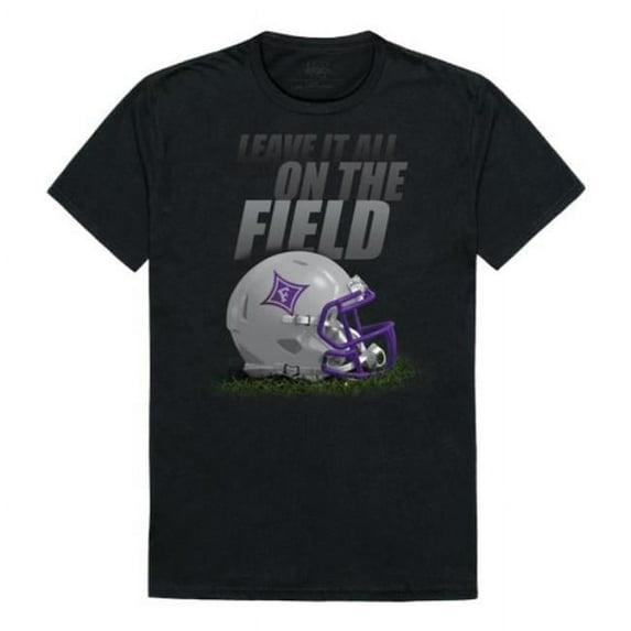 W Republic 524-220-BLK-03 Men Furman Paladins Gridiron T-Shirt, Black - Large