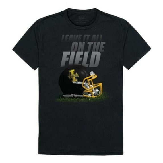 W Republic 524-395-BLK-03 Men Idaho Vandals Gridiron T-Shirt, Black - Large