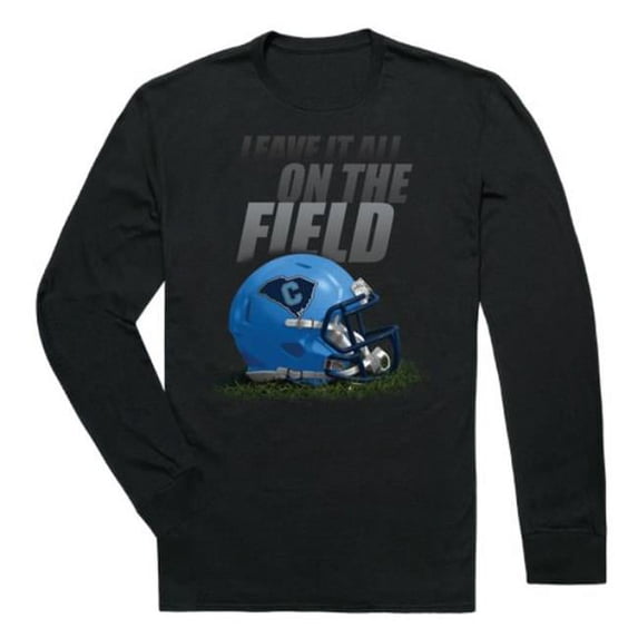 W Republic 525-239-BLK-01 Citadel Bulldogs Gridiron Long Sleeve T-Shirt, Black - Small