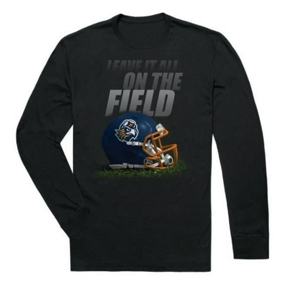W Republic 525-241-BLK-01 Tennessee at Martin Skyhawks Gridiron Long Sleeve T-Shirt, Black - Small